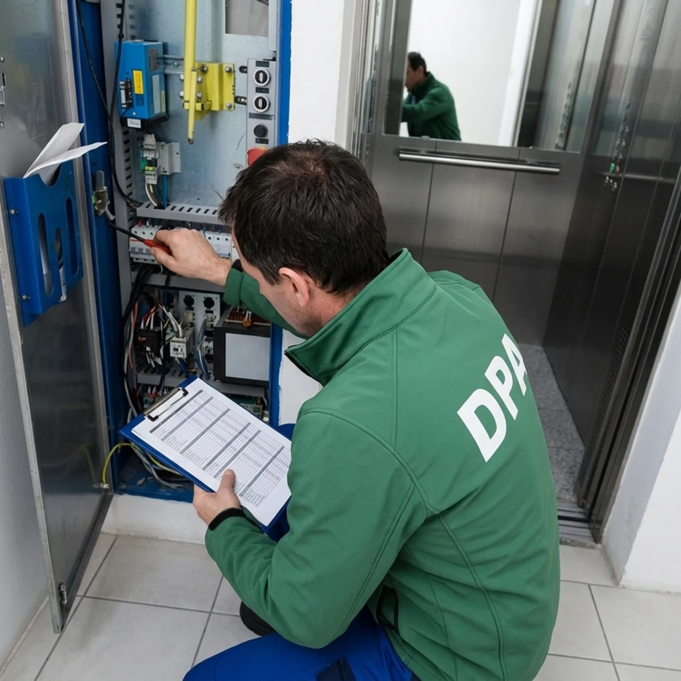 Diagnostic de l'armoire de commande d'un ascenseur à Paris avant devis