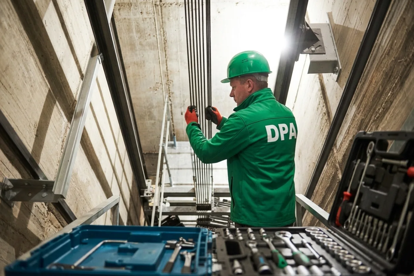 Réparation d'ascenseur à Paris par un technicien DPA